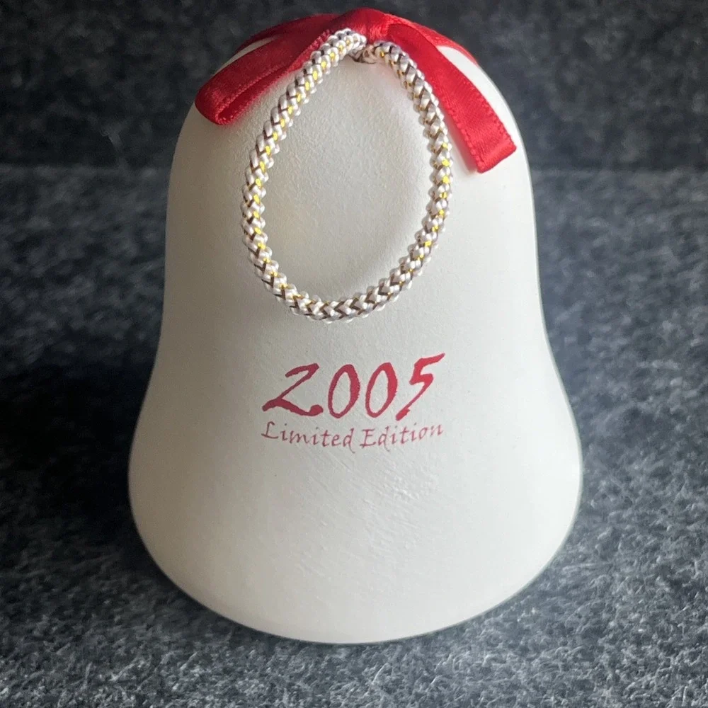 Vintage 2005 De Grazia Annual Limited Edition Ornament Christmas Bell SIGNED